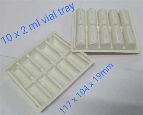 HIPS White Vial Packaging Tray Thickness 2mm At Rs 1 2 Piece In