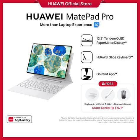 Promo HUAWEI MatePad Pro 12 2 Inch Tablet PC Level WPS Ultra Bright