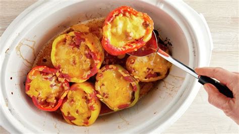 Slow-Cooker Stuffed Peppers Recipe - BettyCrocker.com