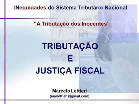 Tributa O E Desigualdade No S Culo Xxi Ppt Carregar