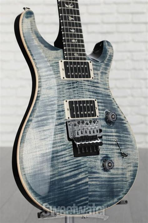 Prs Custom Electric Guitar With Pattern Thin Neck Faded Whale Blue