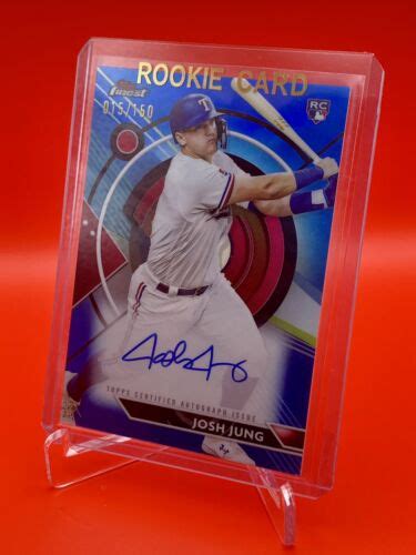 Topps Finest Rc Blue Refractor Auto Josh Jung Al Roy Color