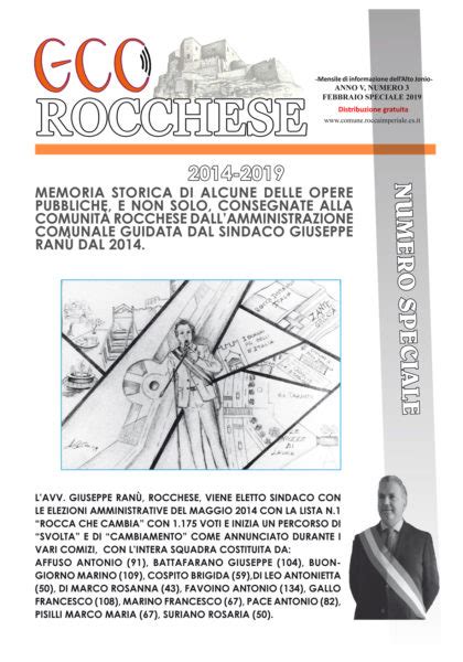 Rocca Imperiale 11 05 2019 E Uscito Il Numero Speciale Del Mensile