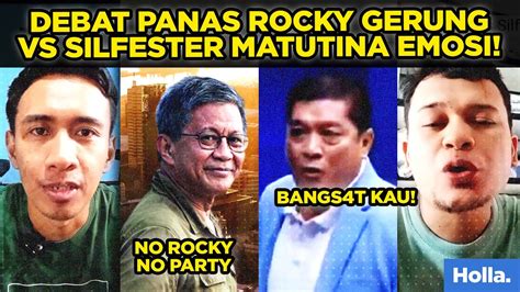 Reaksi Netizen Momen Debat Panas Rocky Gerung Vs Silfester Matutina