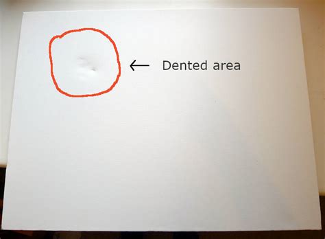 How To Get A Dent Out Of A Canvas Painting