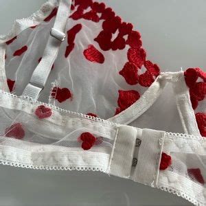 Intimates Sleepwear Valentines Sexy Heart Embroidered Lingerie Set Poshmark