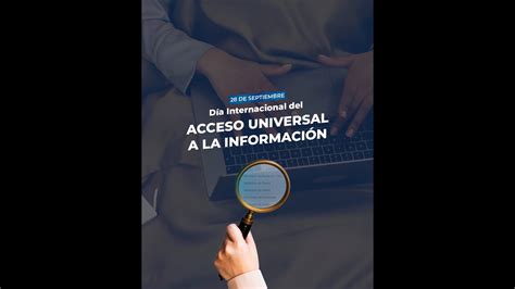 Día Internacional del Acceso Universal a la Información 28 de