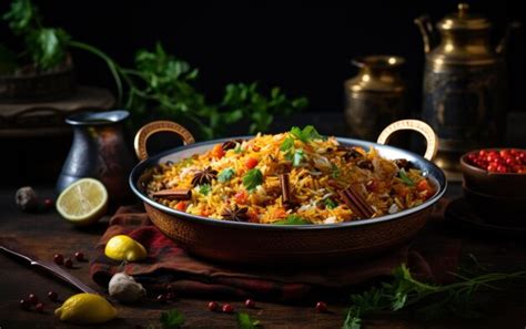 Premium AI Image | Hyderabadi biryani