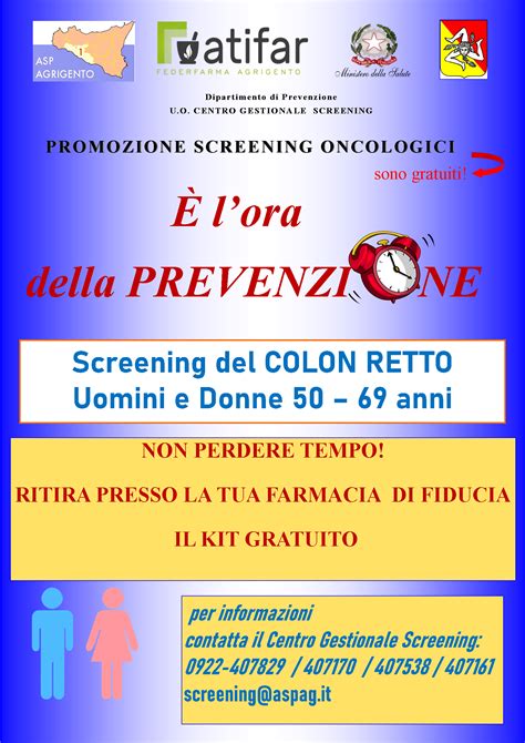 Prevenzione Oncologica Kit Gratuito Per Lo Screening Del Colon Retto