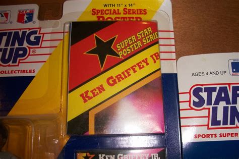 New 1991 Kenner Starting Line Up LOT OF 2 DIFFERENT KEN GRIFFEY JR