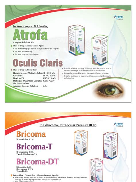 Eye Drops Brands | PDF