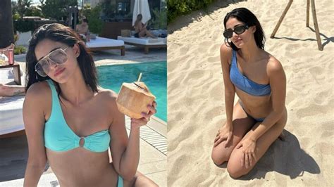 Ananya Panday S Toned Figure In Blue Bikini Suhana Khan S Comment