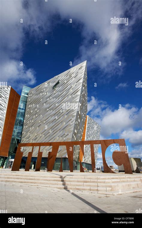 titanic signature building museum titanic quarter belfast northern ireland Stock Photo - Alamy