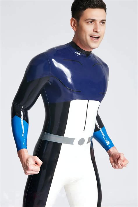 Male Skylar Back Zipper Catsuit - Fashion Latex Clothing UK 