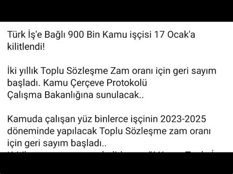 2 milyon KAMU İŞÇİSİ Kamu çerçeve protokolüne kilitlendi YouTube