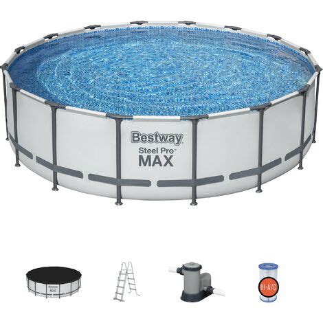 Piscina Rotonda Steel Pro Max In Acciaio X Cm Bestway Z