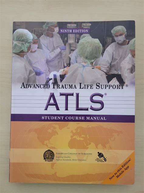 Advanced Trauma Life Support Atls Student Course Manual 9th Edition