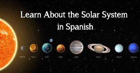 Wow The Solar System In Spanish Is So Cool Learn About Our Amazing