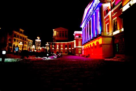 Moscow evening lights on Behance