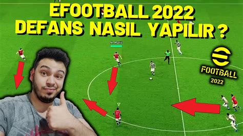 DEFANS NASIL YAPILIR EFOOTBALL PES 2022 YouTube