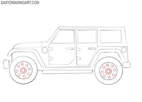 How To Draw Jeep Step By Step At Drawing Tutorials