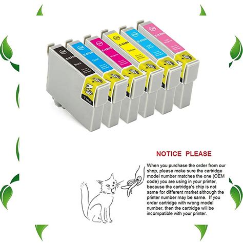 Yotat Ink Cartridge For Epson T N T N For Epson Stylus Photo T