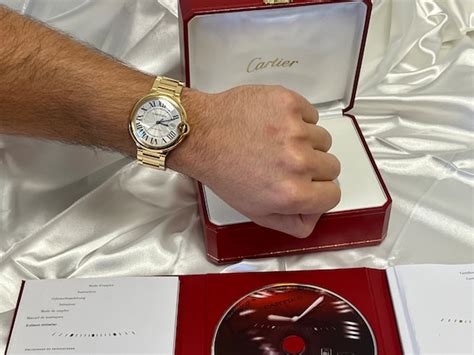 Cartier Jumbo Ballon Bleu Mm In K Yellow Gold Wit Gem