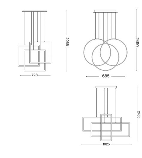 Frame Ideal Lux Pendant Lamp Milia Shop