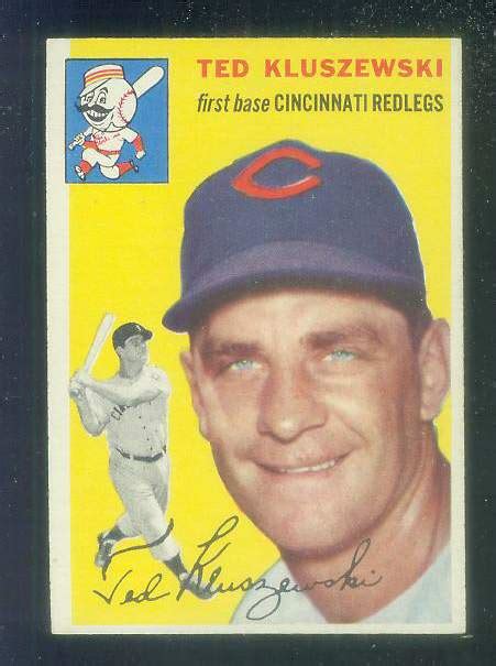 1954 Topps # 7 Ted Kluszewski [#] (Reds)