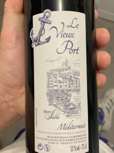 Cave St Maurice Le Vieux Port Cuvée Julia Méditerranée Rouge Vivino