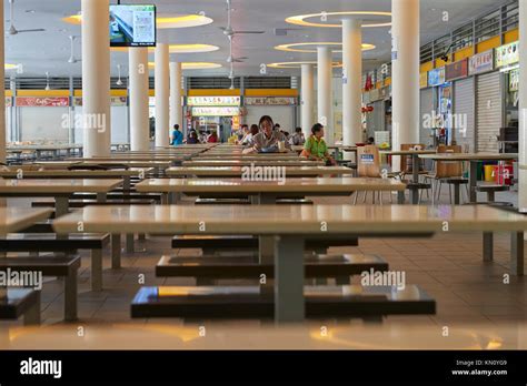 Food Court Hawker Centre Of The Tiong Bahru Market Singapore Stock