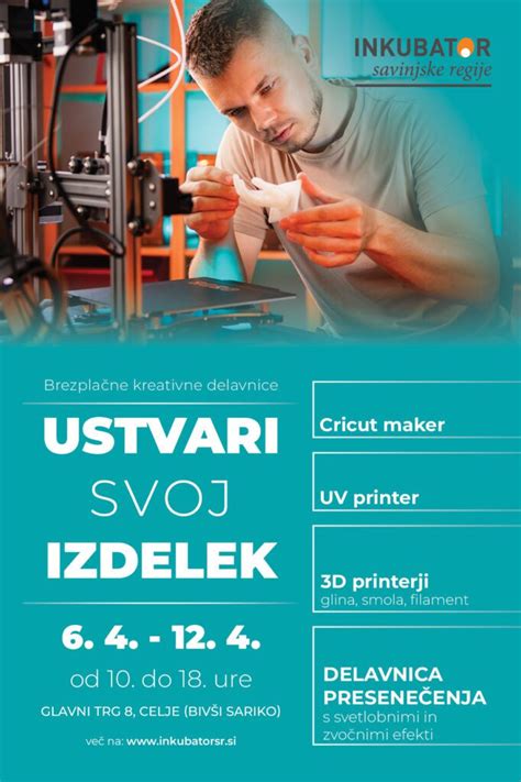 Brezplačne kreativne delavnice USTVARI SVOJ IZDELEK 3D UV PRINT