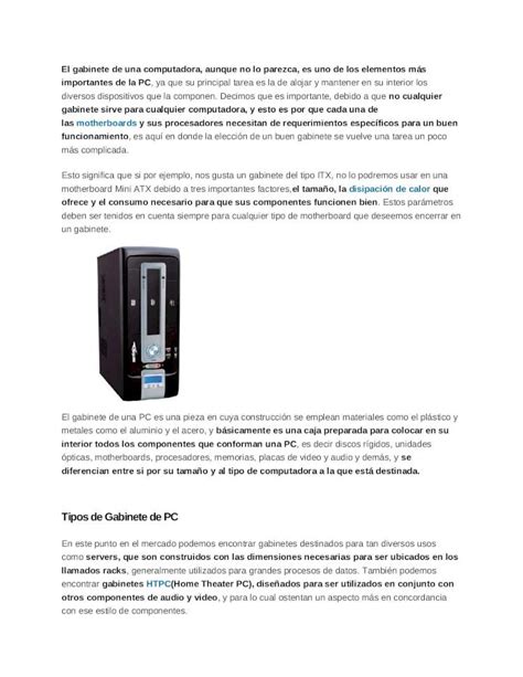 Docx El Gabinete De Una Computadora Dokumen Tips