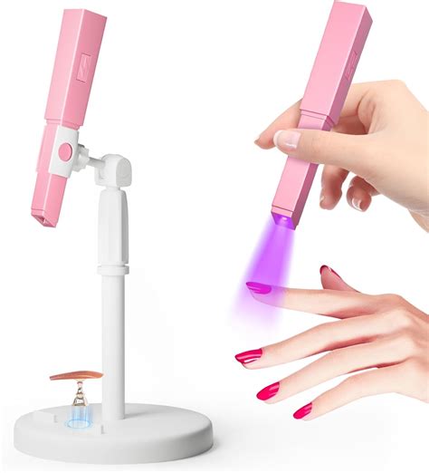 Amazon.com : mlogiroa UV Nail Lamp - Nail Stand Lamp: 2 in 1 Hand held ...