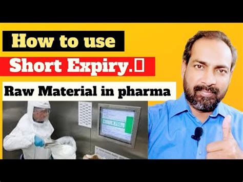 Raw Material Dispensing Procedure In Pharmaceuticals Short Expiry