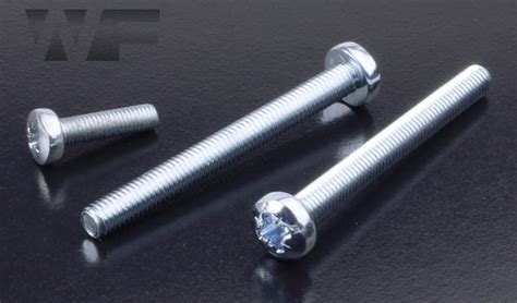 M3 Pozi Pan Head Machine Screws DIN 7985 Z In Bright Zinc Plated BZP