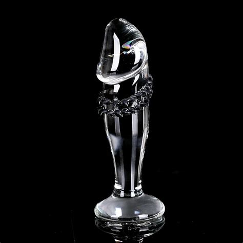 Glass Realistic Dildo Huge Penis Dick Anal Plug Buttplug Female Oficjalne