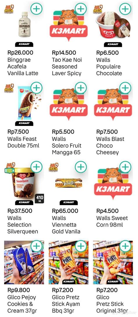 Selalu diperbarui! Menu K3MART, Cengkareng