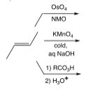 Solved OsO4 NMO KMnO Cold Aq NaOH 1 RCO H 2 H3o Chegg