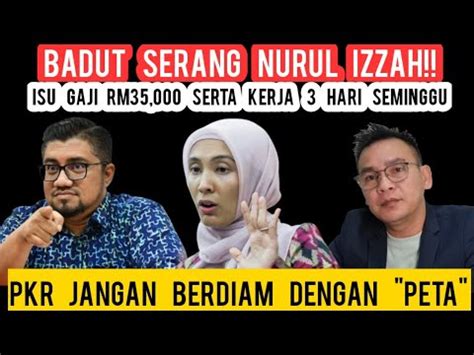 Chegubard Serang Nurul Izzah Guna Peta Isu Gaji Nurul Izzah Rm