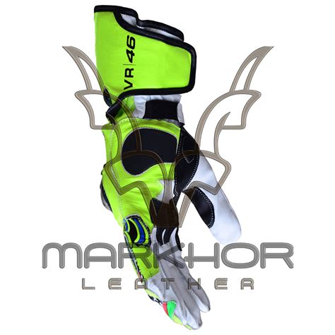 Rossi Motorbike Racing Leather Gloves 2009 Markhor Leather