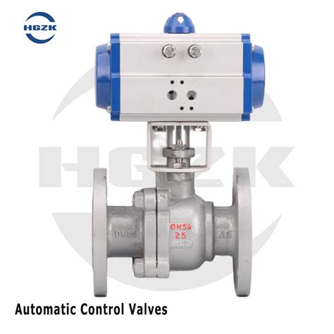 Pn Pneumatic Actuated Economy Flanged Ball Valve China