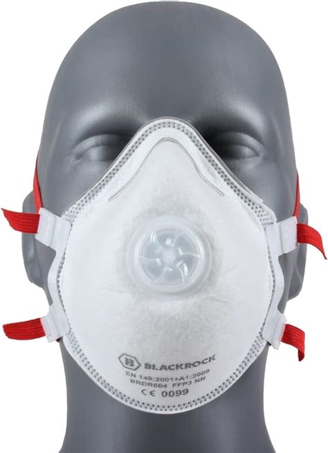 Ffp3 Face Mask Pk 5 Disposable Moulded Respirator En149 Ce Certified Advanced 3 Layer