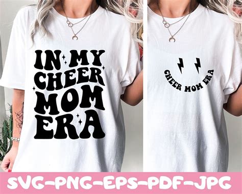 In My Cheer Mom Era Svg Cheer Mom Svg Cheer Mama Era Svg Cheer Mom Shirt Svg Cheerleading