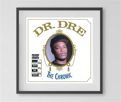 Dr Dre The Chronic Music Album Cover Celebrity Art Canvas Etsy