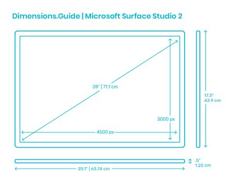 Surface Laptop Studio Dimensions