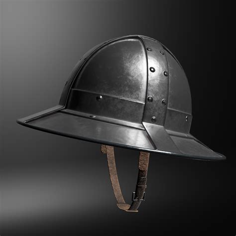 3D model Kettle Medieval Helmet VR / AR / low-poly | CGTrader