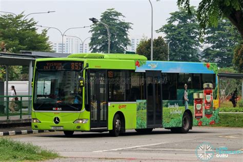 Bus 853 SMRT Buses Mercedes Benz OC500LE SMB10G Land Transport Guru