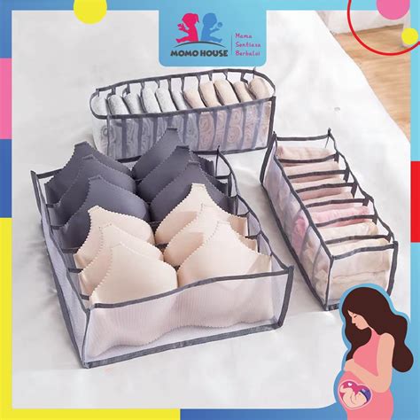 Jual Box Organizer Tempat Penyimpanan Bra Storage Box Celana Dalam