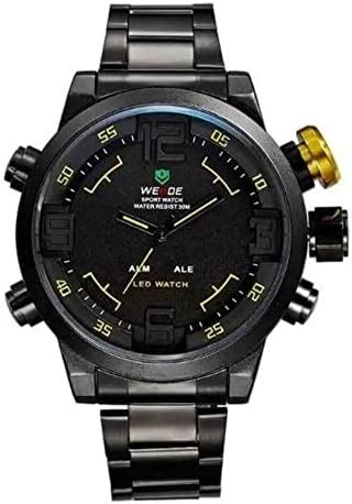 Rel Gio Masculino Weide Anadigi Wh B Preto E Vermelho Amazon Br